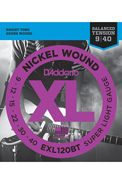 Daddario D'Addario EXL120BT Nickel Wound, Balanced Tension Super Light, 09-40...