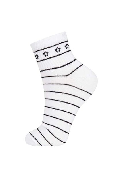 DeFacto New Season Women's Comfortable Elastic 3-Piece Cotton Socks