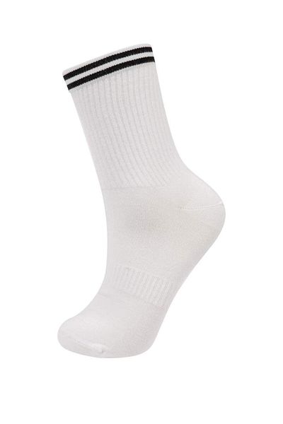 DeFacto New Season Women's 2-Piece Bamboo Socket Circle Patterned Socks
