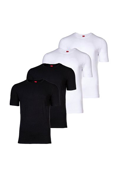 s.Oliver Herren T-Shirt, 4er Pack - Basic, Rundhals, einfarbig