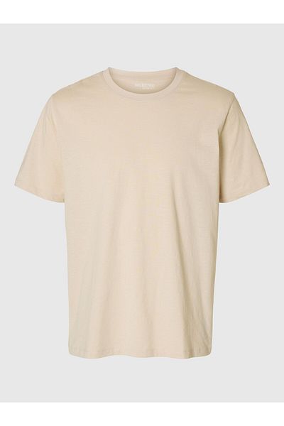 Selected Homme T-Shirt Flammengarn Baumwoll