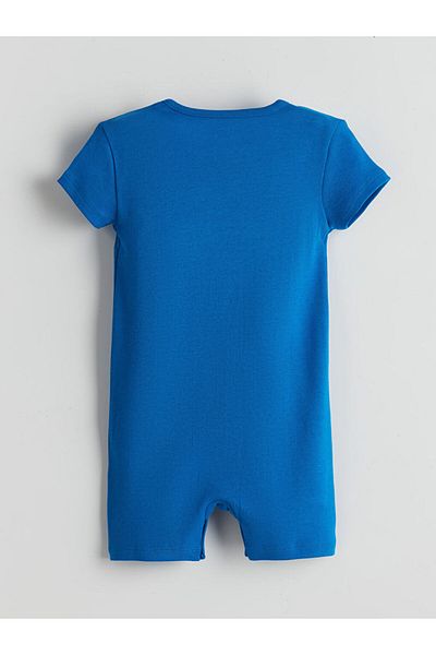 LC Waikiki New Season Crew Neck Printed Baby Boy Jumpsuit