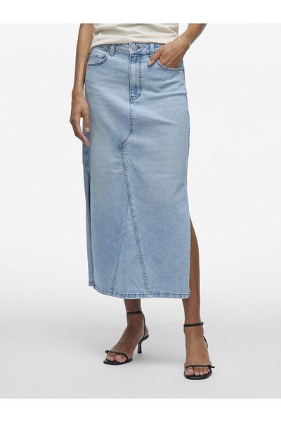 VILA Jeansrock Midi