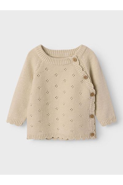 Lil' Atelier Baby Strickjacke Wickel