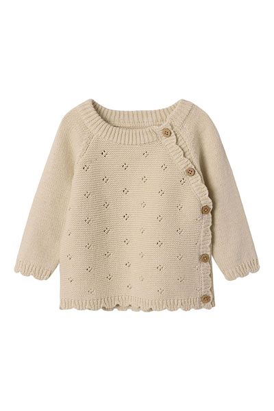 Lil' Atelier Baby Strickjacke Wickel