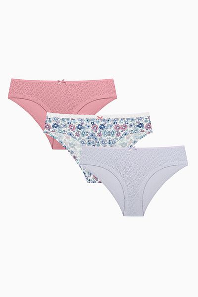 Penti Spring Garden 3-teiliger Pointel HipsterMehrfarbiger Slip