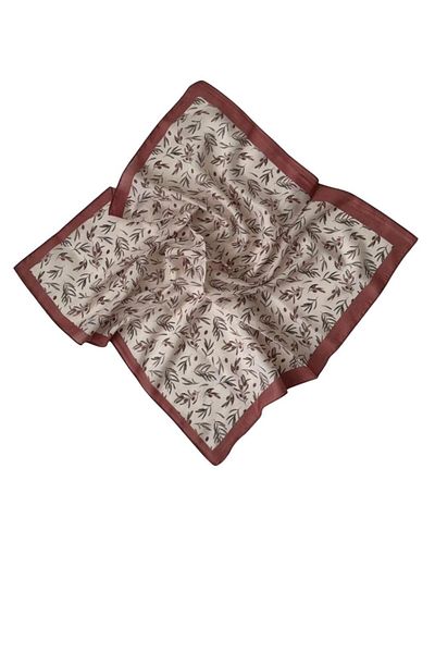 baderin Olive Dali Patterned Scarf