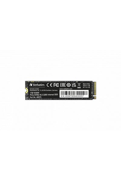 Verbatim SSD Verbatim Vi3000, 1TB, M.2, PCIe 3.0 x4 NVMe 1.3, 3D NAND TLC