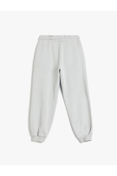 Koton Cotton Laced Waist Pocket Detailed Relax Fit Sweatpants
