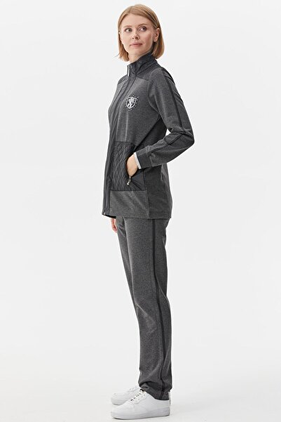 Sementa Kapitone Kombinli Dik Yaka Eşofman Takım - Antrasit