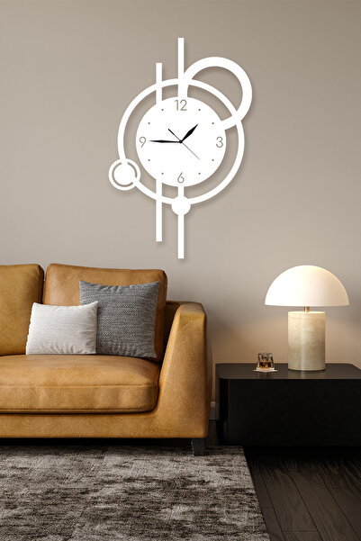 EVEDEĞER Yuvarlak Tasarımlı Dekoratif Metal Saat