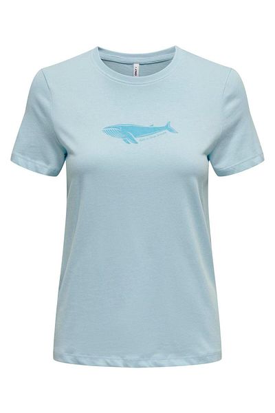 ONLY 15189628 Onlbess Life Reg S/S Animal Top Box Jrs. Ss Women's T-Shirt
