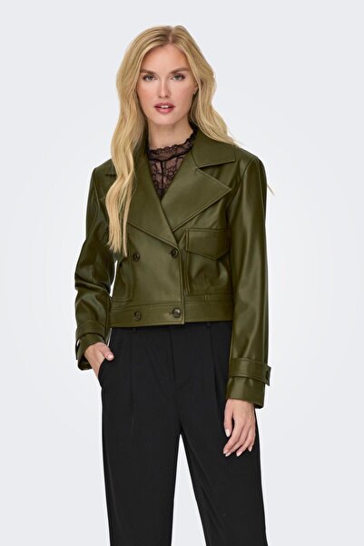 ONLY 15293027-fw Onlkim Faux Leder Cargo Jacke Cc Otw frauen Pıu Jacke