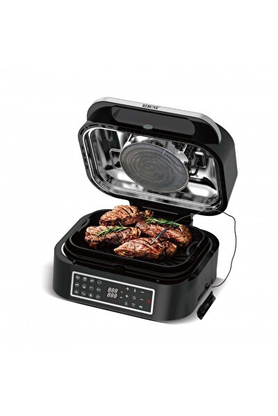 rebune شواية وقلاية هوائية احترافية بترمومتر بـ12 برنامج سعة 6 لتر، قدرة 1800...