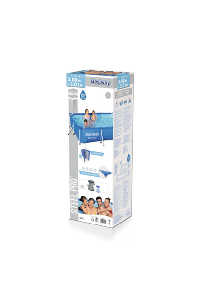 BESTWAY إطار رش فاخر (مع مضخة فلتر) 300X201X66 سم 26-56411