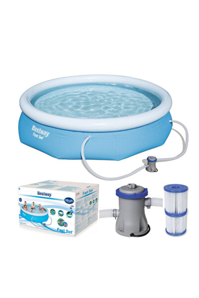 BESTWAY مجموعة مضخة حمام سباحة ومرشح سريعة 305 × 76 سم 26-57270