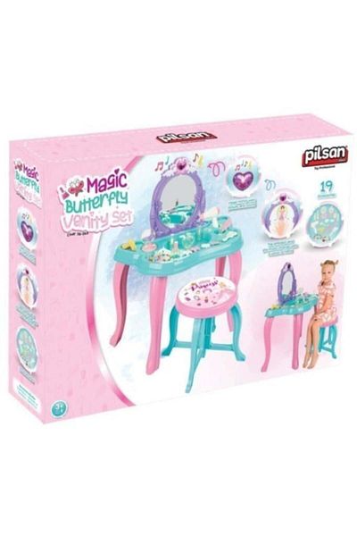 PİLSAN Pilsan Magic Butterfly Patterned Purple Makeup Table - 06 048