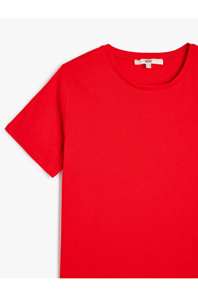 Koton Crew Neck Short Sleeve Cotton Basic T-Shirt