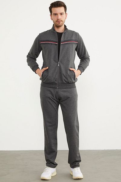 Sementa Σετ φόρμας με φερμουάρ Stand Collar - Anthracite