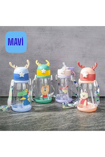 keyfisepet en keyifli sepet 600 ML POLYKARBON GEYİKLİ MATARA PİPETLİ OTOMATİK...