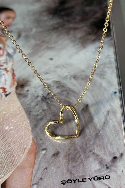 Trendy Butik سلسلة رائعة قلادة القلب