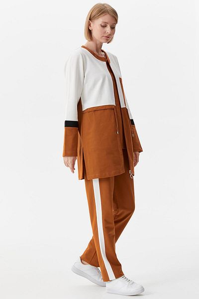 Sementa Σετ αθλητική φόρμα Casual Fit Triple Tunic - Cinnamon