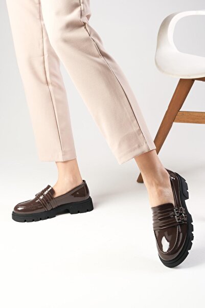 Mio Gusto Dámské polobotky Gaby Brown se silnou podrážkou