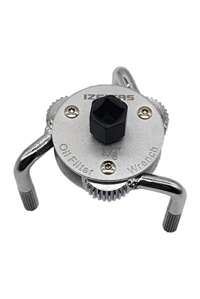 İzeltaş Çift Yönlü Üç Ayak Yağ Filtre Sökeceği 3/8" ve 1/2" Soketli