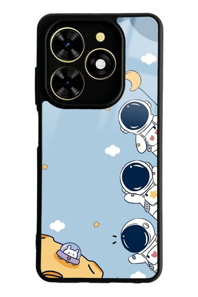 Spoyi Tecno Spark Go 2024 Mini Astronaut Design Glossy Phone Case