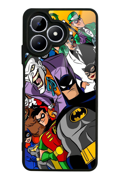 Spoyi حافظة هاتف لامعة بتصميم DC Comics لهاتف اوبو ريلمي نوت 50