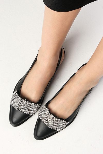 Mio Gusto Pantofi de zi cu balerină pentru damă Aisha Black Color