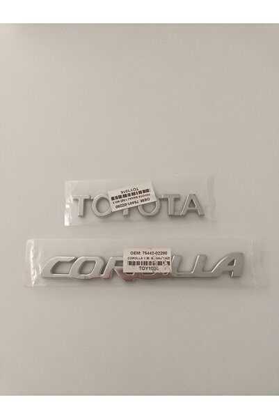 Passenger Car Oto Yedek Parça TOYOTA COROLLA BAGAJ YAZISI 2003-2017 MODEL KRO...