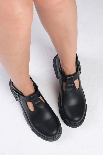 Mio Gusto Norma Schwarze Loafer-Schuhe für Damen mit dicker Sohle