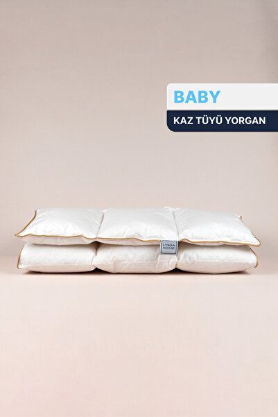 LYSSA HOME Baby %100 Kaz Tüyü Dolgulu Bebek Yorgan