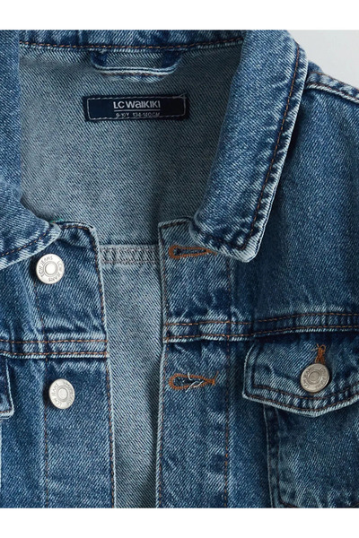 LC Waikiki LCW Kids Gömlek Yaka Erkek Çocuk Jean Ceket