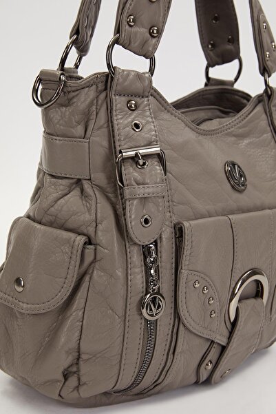 Levidor Τσάντα ώμου με γκρι λεπτομέρεια με μάτι