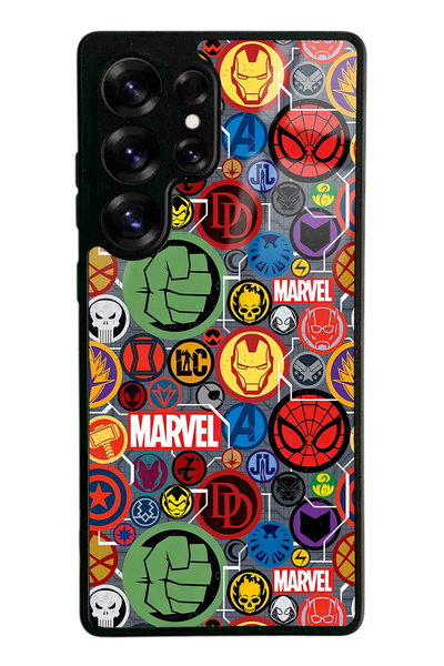 Spoyi Samsung S25 Ultra Marvel Face Tasarımlı Glossy Telefon Kılıfı