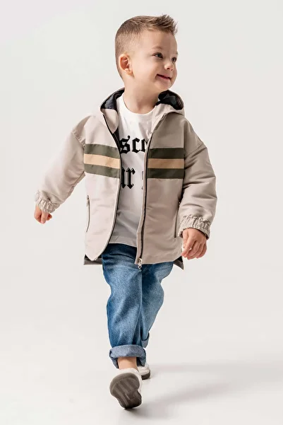 Gold Class Kidswear Hooded Double Pocket Lined 3 Piece Boy's Jacket Suit