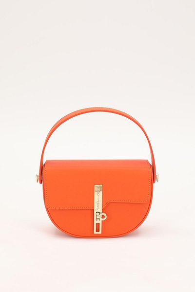 Levidor Orange Lock Closure Handbag