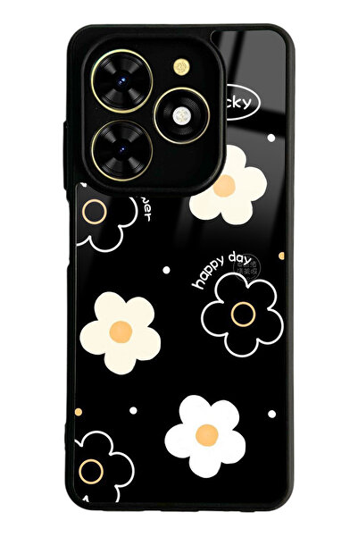 Spoyi Tecno Spark Go 2024 Lucky Happy Day Design Glossy Phone Case