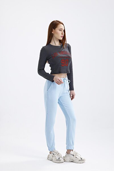 Miss Murem Los Angeles Print Blouse-Anthracite