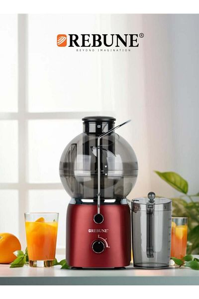 rebune 800W 2-speed fruit juicer, 1.2L capacity