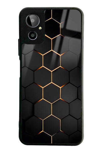 Spoyi Gm 23 SE Yellow Carbon Tasarımlı Glossy Telefon Kılıfı