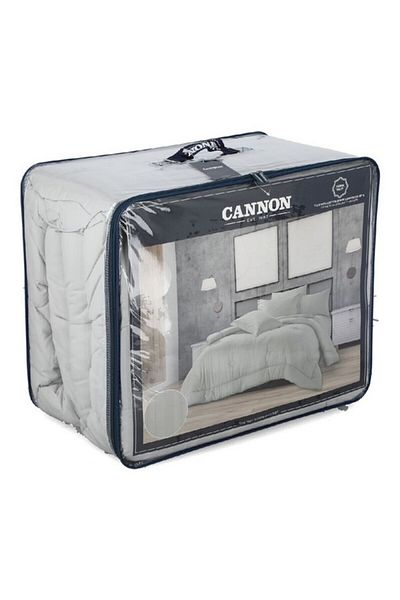Cannon 4-Piece Premium Quality T215 Cotton Stripe Comforter Set King