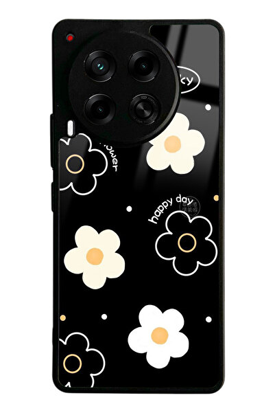 Spoyi Tecno Camon 30 Lucky Happy Day Tasarımlı Glossy Telefon Kılıfı