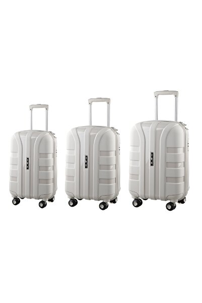 IVS Unisex Kilitli Dayanıklı Valiz Büyük - Orta - Kabin Boy Seyahat Çantası