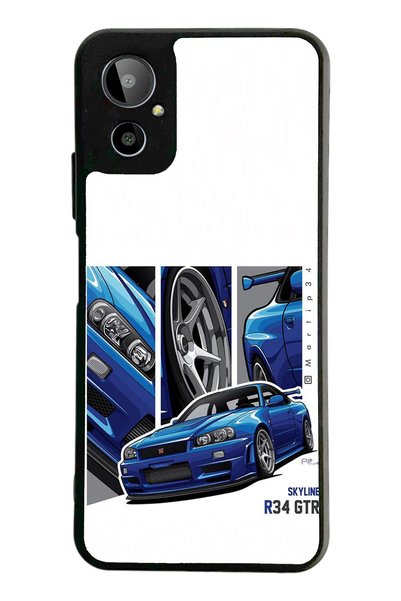 Spoyi غلاف هاتف لامع بتصميم GTR لهاتف Gm 23 SE