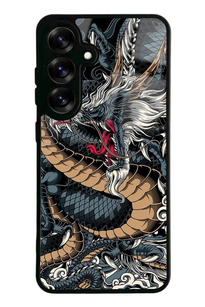 Spoyi Samsung S25 Dragon Design Glossy Phone Case