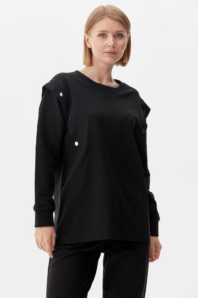 Sementa Κοστούμι αθλητικής φόρμας με λαιμόκοψη - Μαύρο