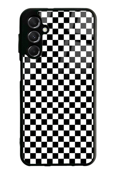 Spoyi Samsung M34 Checkered Design Glossy Phone Case